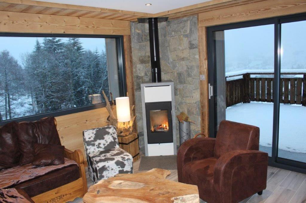Chalet Bel Horizon La Montagne Des Lamas La Bresse Bagian luar foto